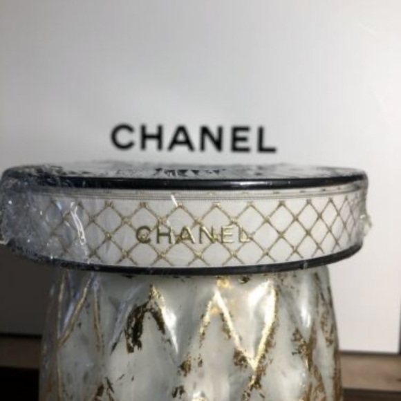 Chanel Ribbon Gold Plaid Gift Wrap Crafting 36” One Yard - Picture 5 of 5